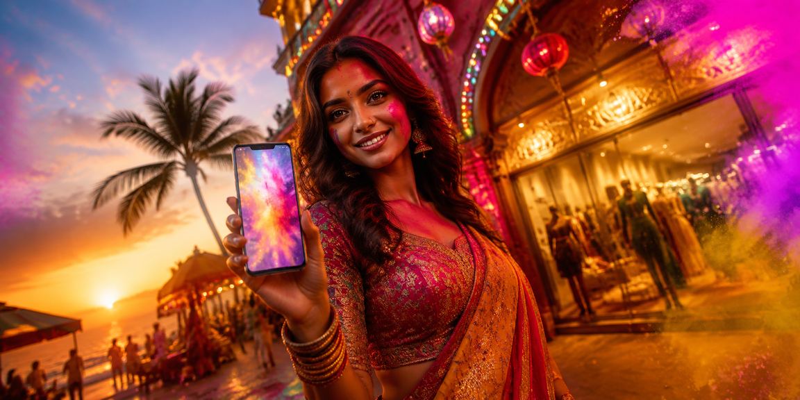 Celebrating Holi Festival with exclusive casino VIP privileges on mobile